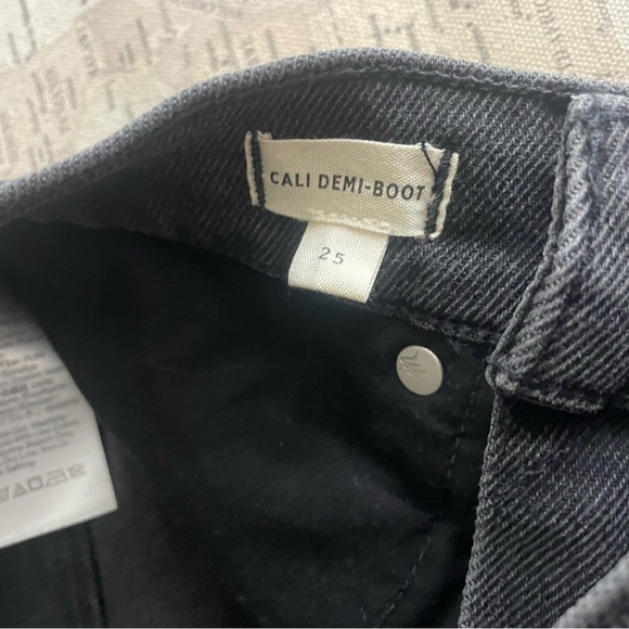 Madewell Cali Demi-Boot Jeans Size 25 Dark Gray Denim - Picture 9 of 14